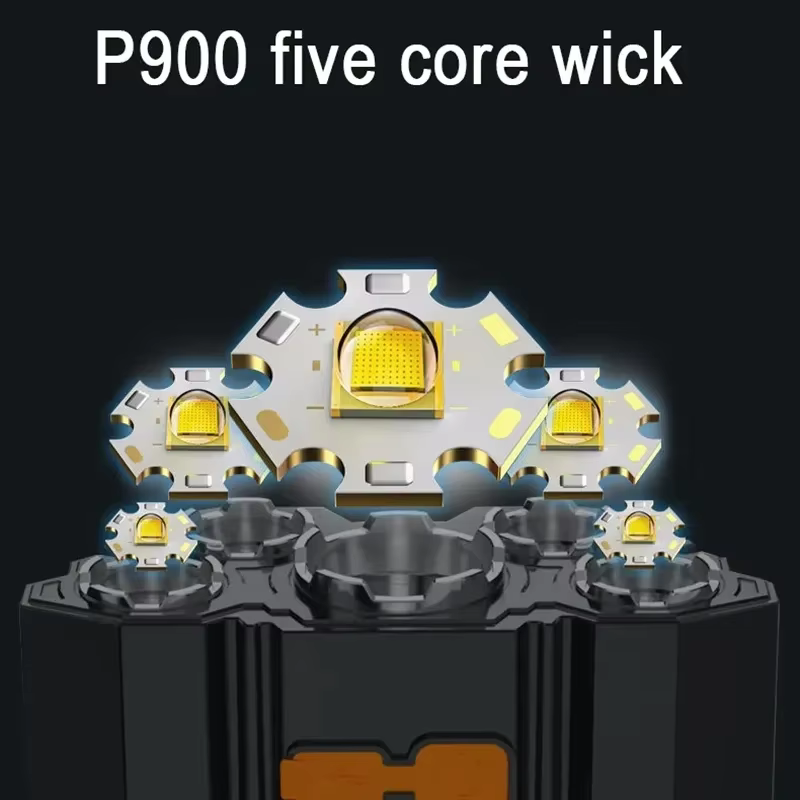 Lampe de poche à 5 LED
