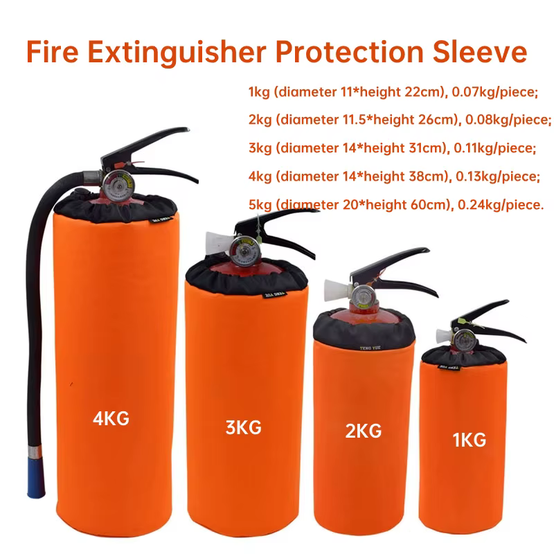 Housse de protection pour extincteur, housse de protection 1KG/2KG/3KG/4KG, sac de rangement épaissi anti-poussière et anti-rayures