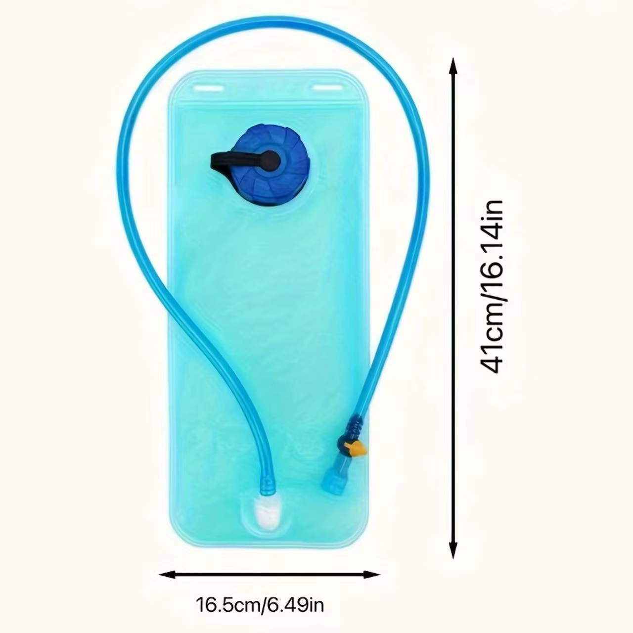Sac d'eau pliable bleu 2L pour cyclisme