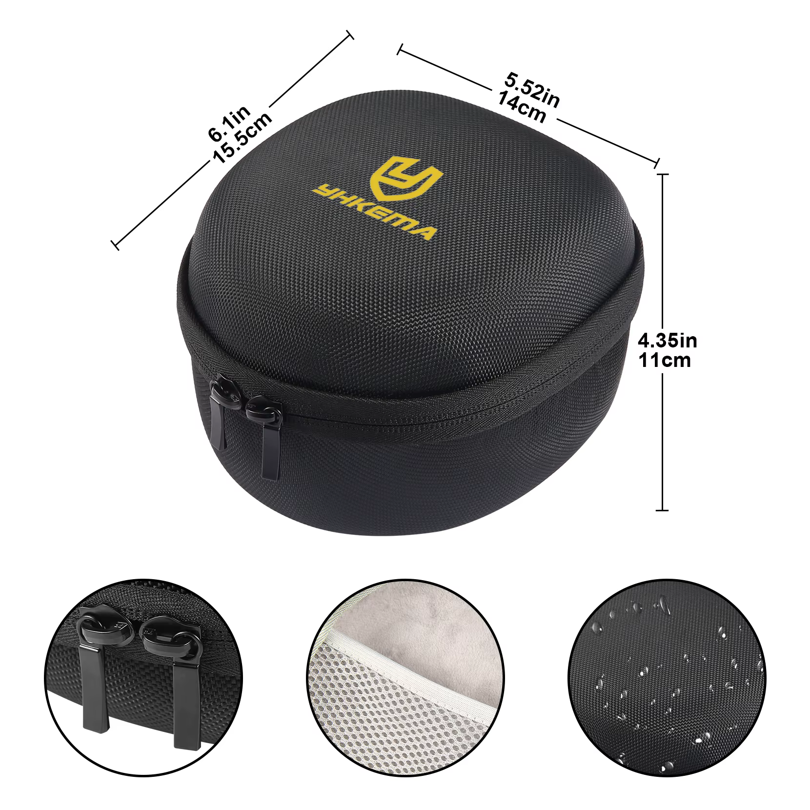 YHKEMA mallette de rangement boîte casque tactique écouteurs accessoires sac de rangement Portable pour casque de tir tactique pliable