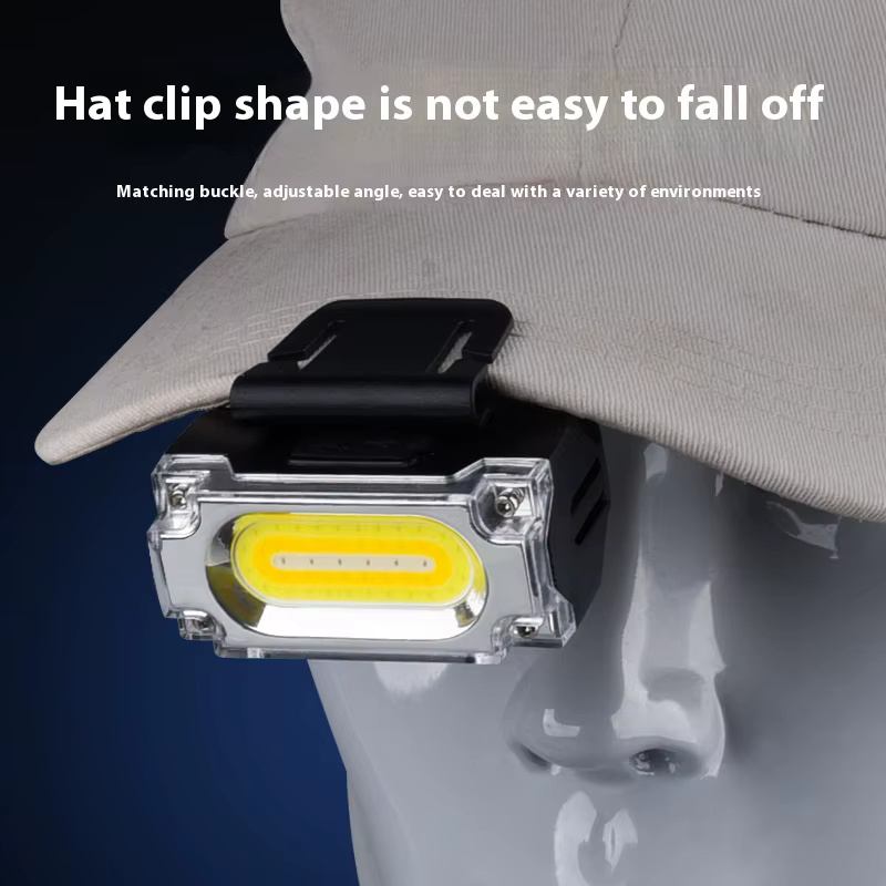 Lampe frontale magnétique Super lumineuse à 3 sources de lumière
