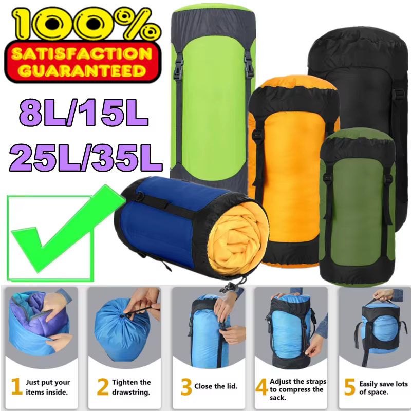 Sac de Compression 8L 15L 25L 35L pour sac de couchage