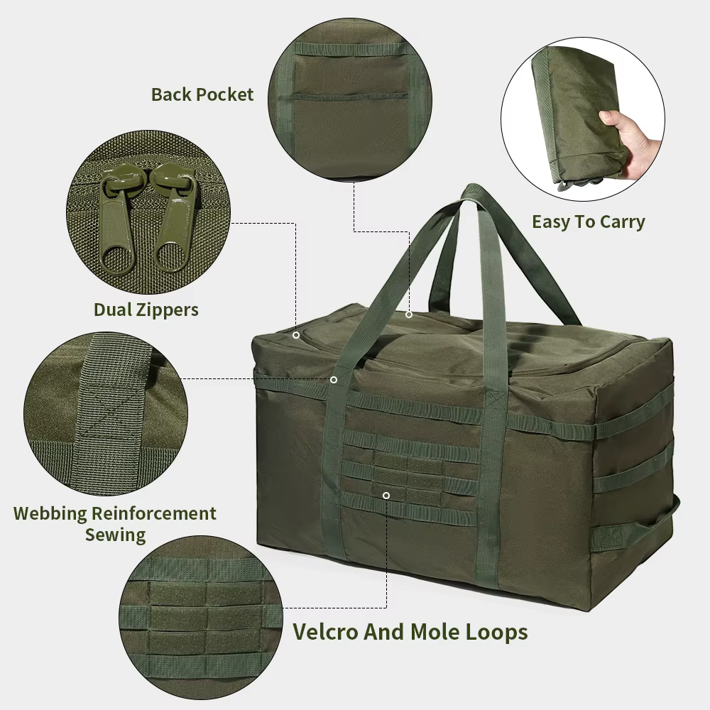 Grand sac de sport (capacité 60L/90L en option) - Pour le chargement des équipements