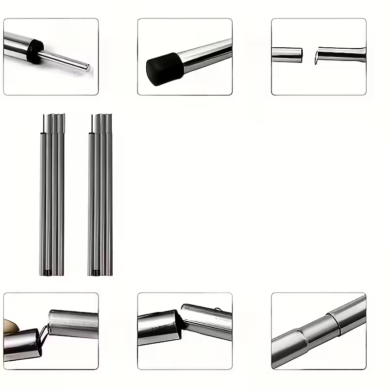(2m/2pcs) Poteaux de tente réglables