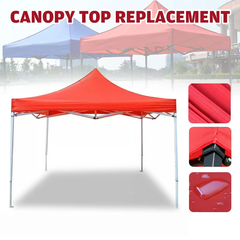 3X3 m/3x4.5 m remplacement quatre coins tente tissu auvent couverture supérieure pliable étanche à la pluie pavillon
