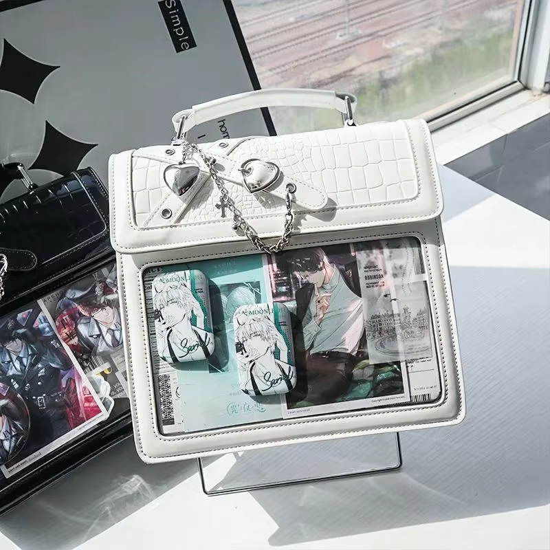 Sac à Dos SвIta Gothique pour Épices, Cartable Transparent, Multifonction, Carré, pour Femme