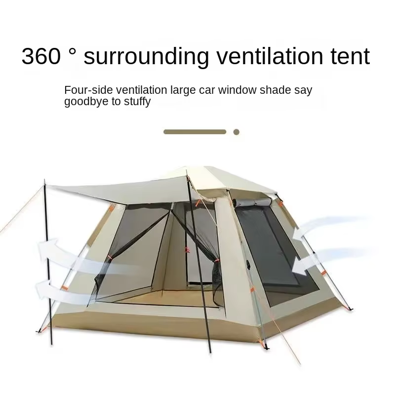 Tente de camping étanche pour 5 à 8 personnes