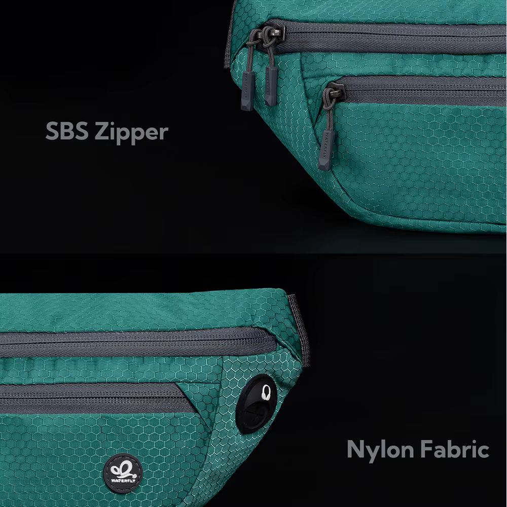WATERFLY Bum Bag Sport Petit Sportif Unisexe Sac de Taille Élégant Léger Hipbag pour Voyage en Plein Air Randonnée