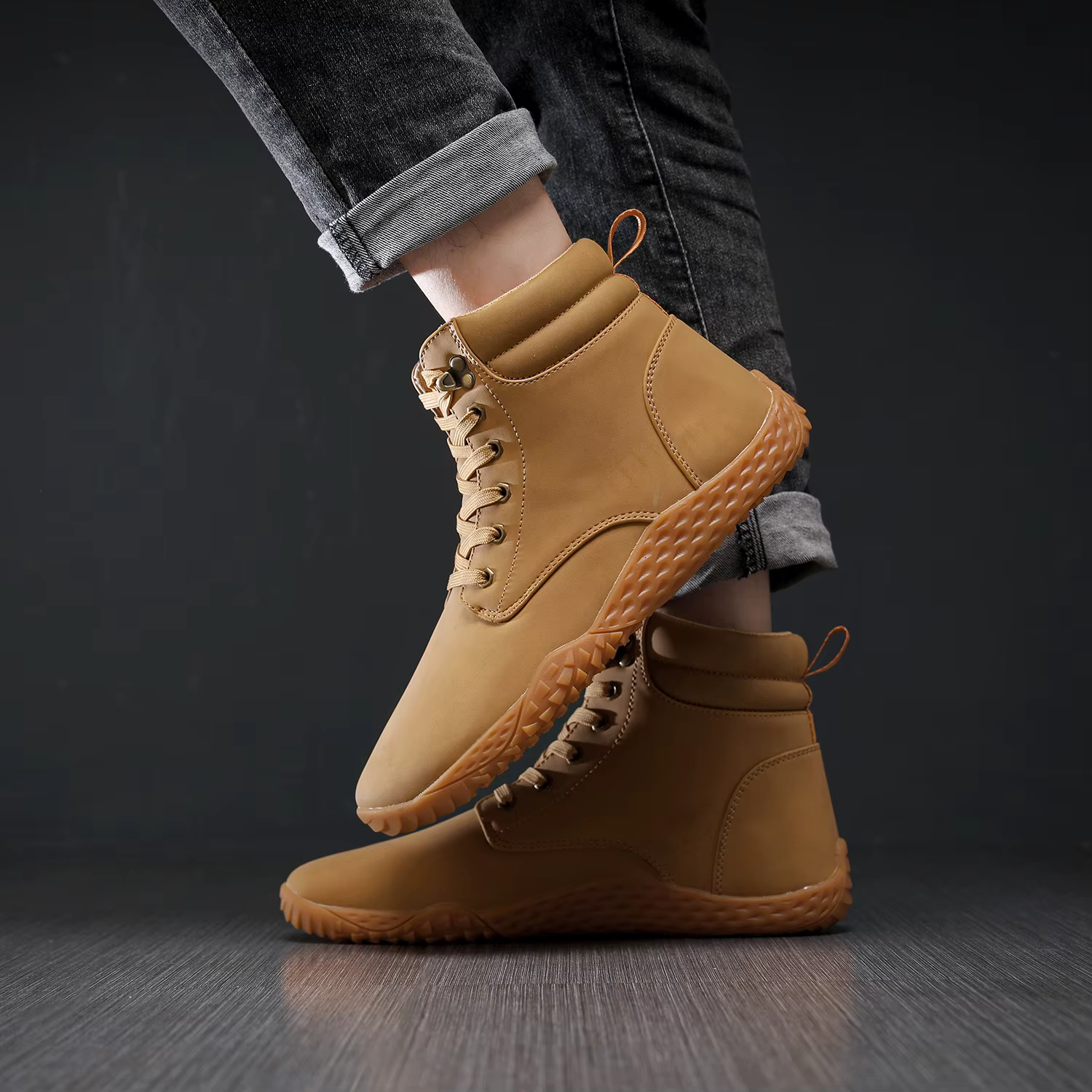 Chaussures larges pieds nus pour hommes