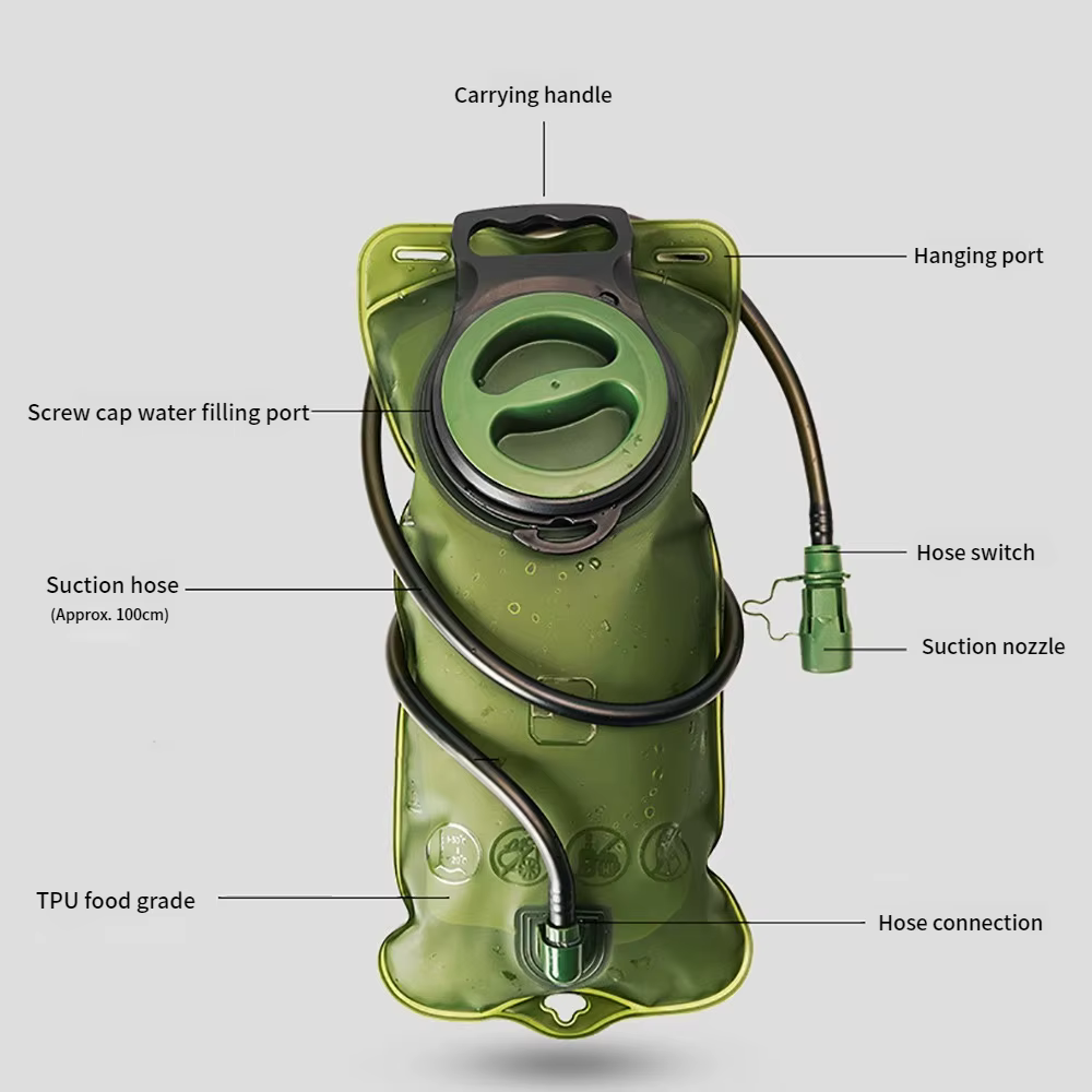 Sac à dos d'hydratation avec réservoir d'eau de 2L