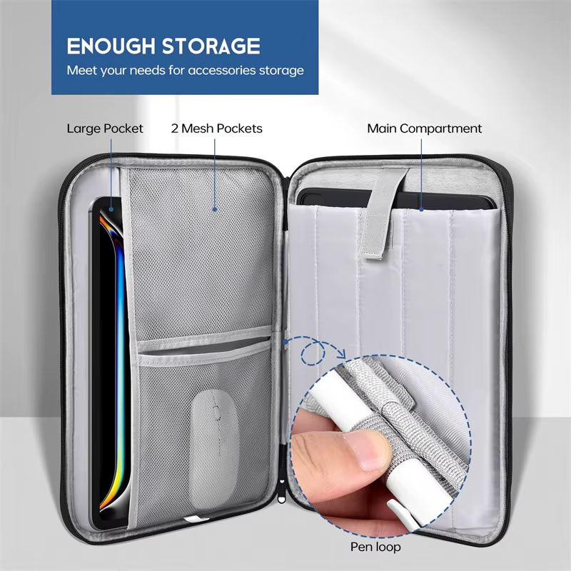 Étui pour ordinateur portable avec poignée imperméable et antichoc pour Macbook Air 11 12 13 13,6 pouces, puce M4 M3 M2, accessoires pour Mac Book