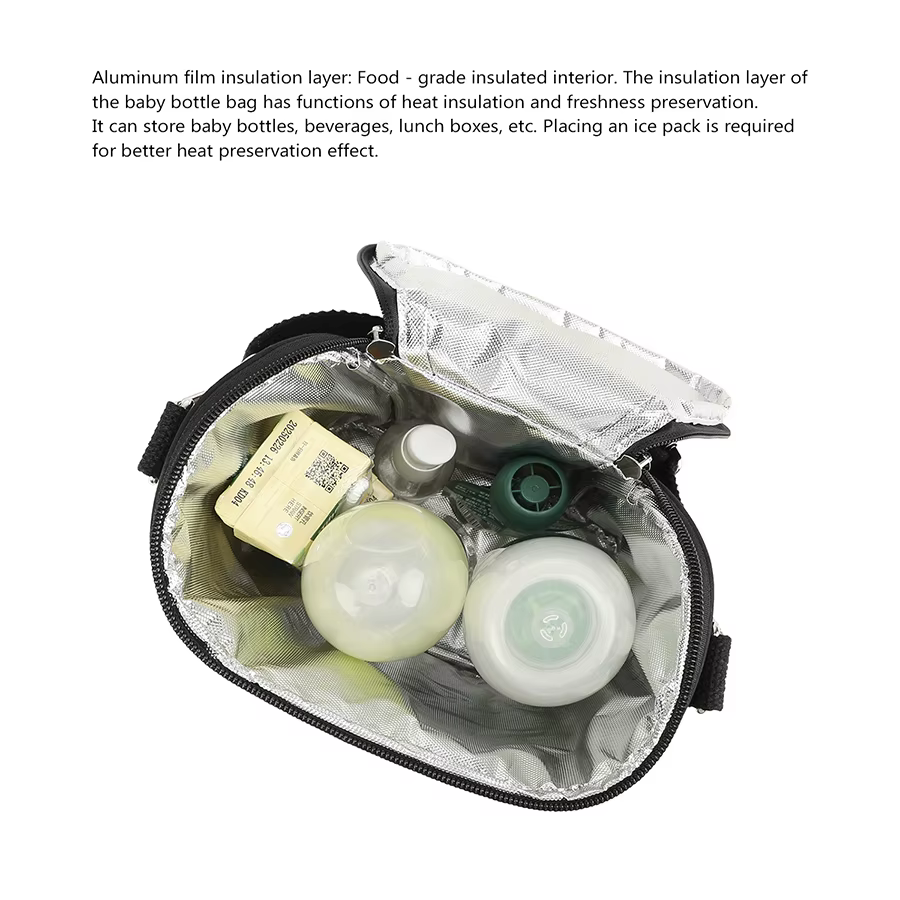 Sac isotherme portable pour lait maternel, sac de voyage isolé pour biberons, sac de rangement pour tire-lait, sac thermique de conservation au froid pour maman