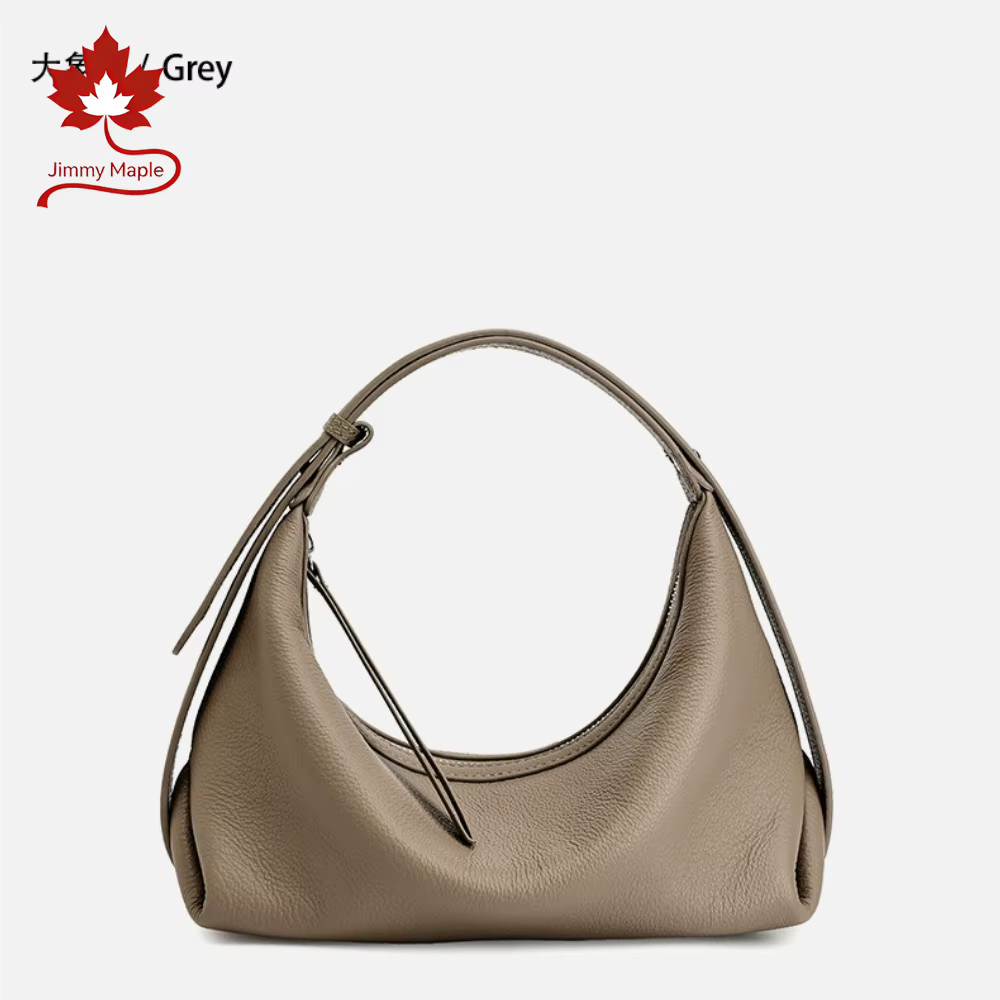 Sac fourre-tout Hobo léger et élégant en cuir véritable beige pour femme, sac à bandoulière et sac à main de bureau