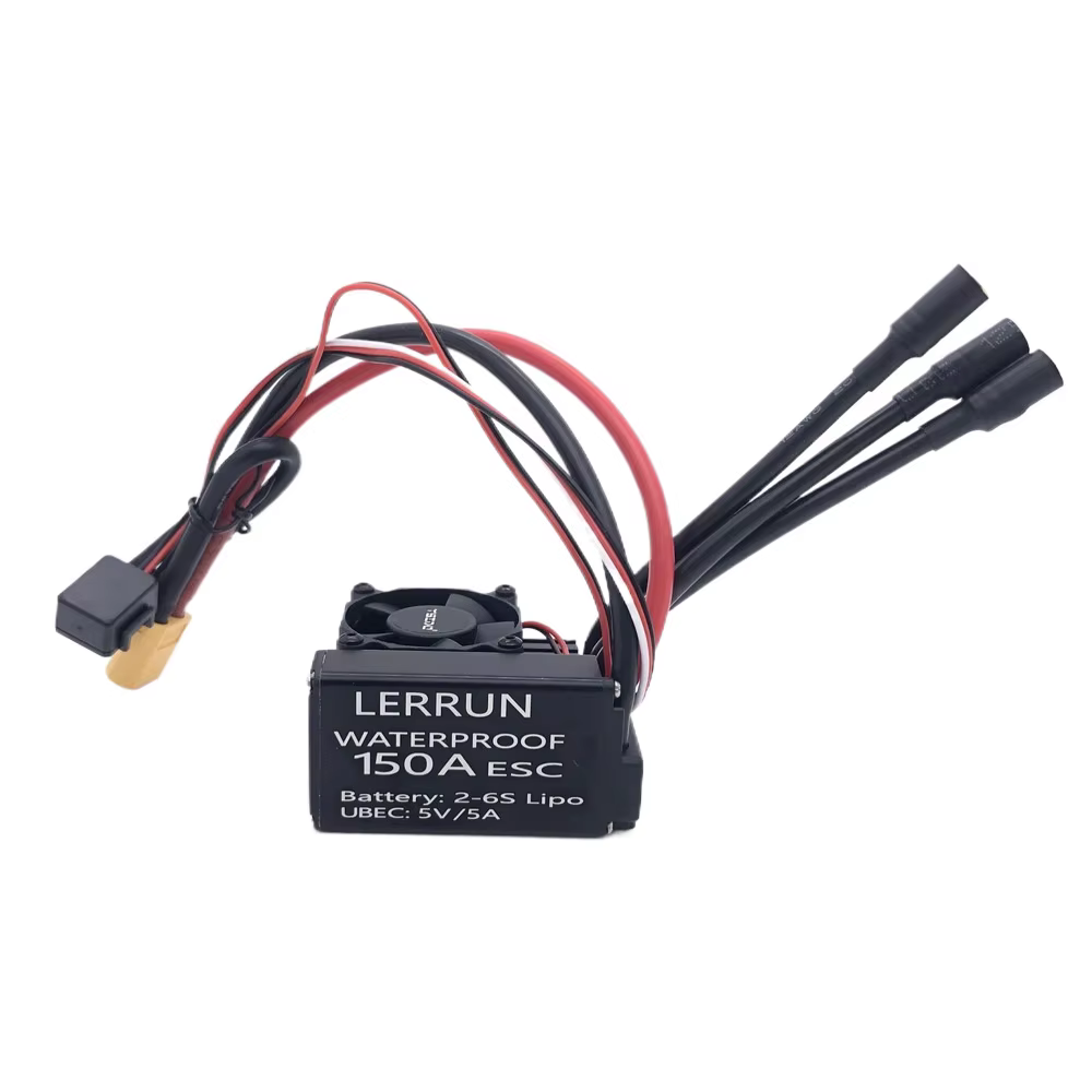 YSIDO LERRUN-Contrôleur de vitesse étanche ESC pour voiture RC, moteur sans balais, 35A, 45A, 60A, 80A, 120A, 150A, 1/8, 1/10, 1/12, 1/14, 1/16