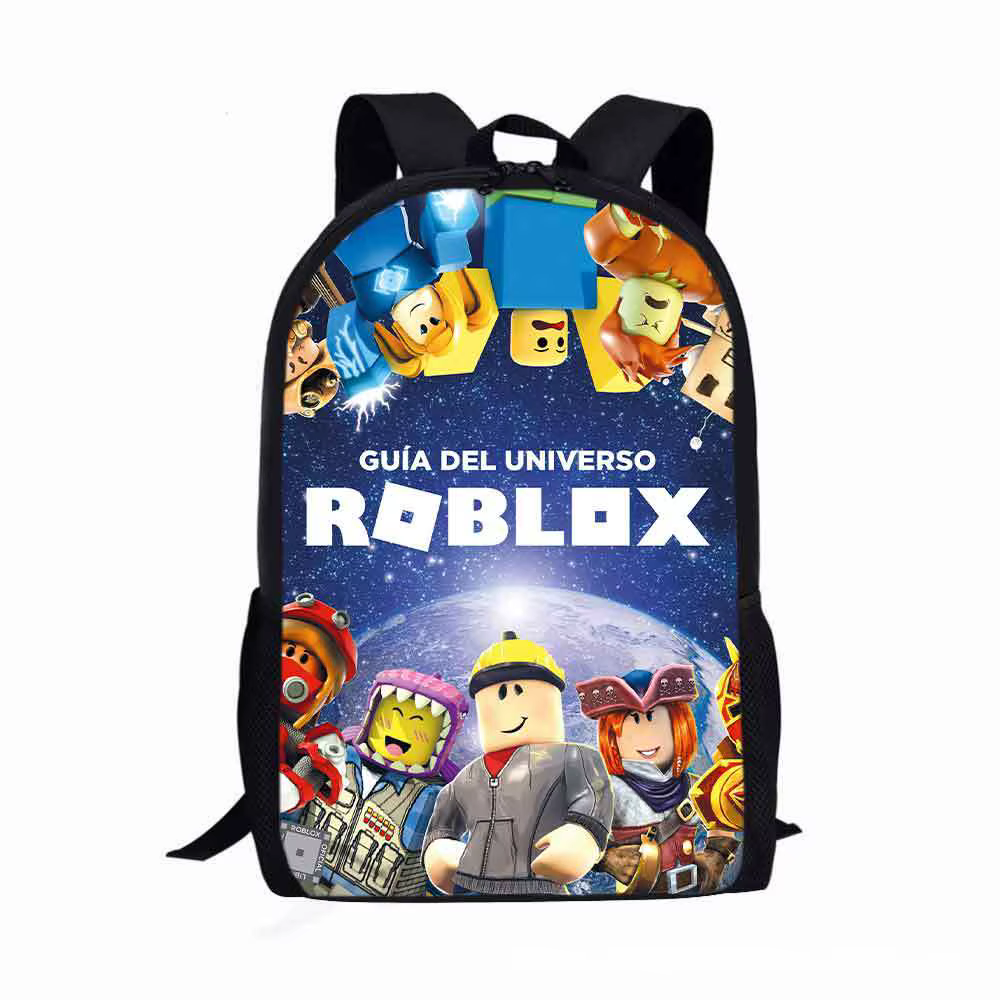 New ROBLOX Virtual World Co-branded Schoolbag for Boys, Middle and High School Students, Large Capacity