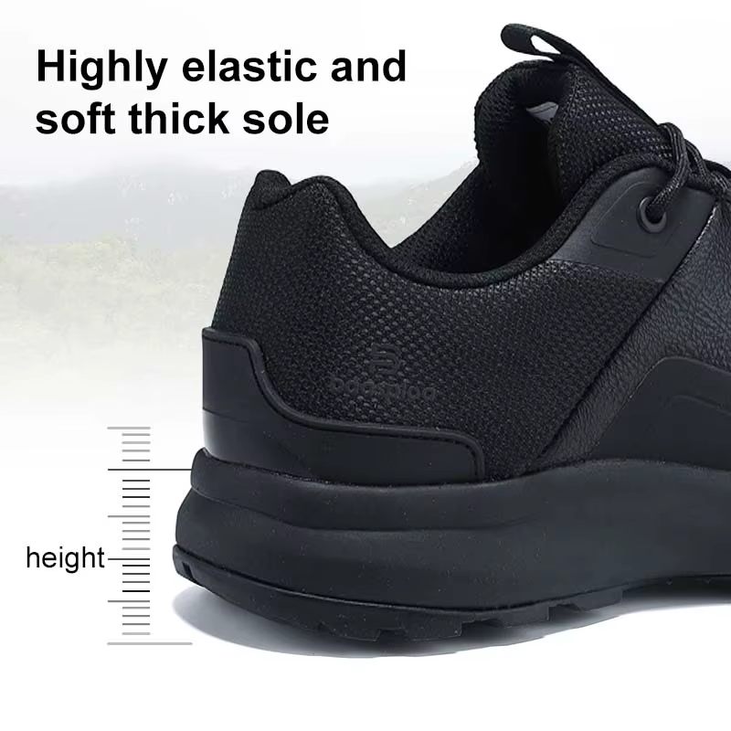 Baasploa – chaussures de randonnée en cuir Litchi pour hommes