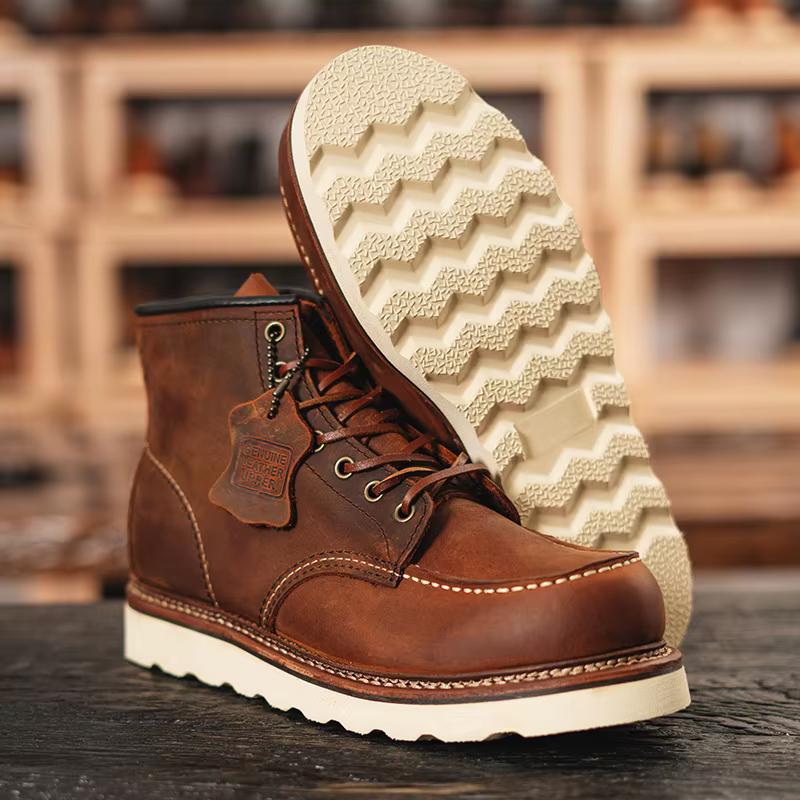 KOWM peau de vache en plein air hommes chaussures de randonnée imperméable désert Camping baskets cheville femmes