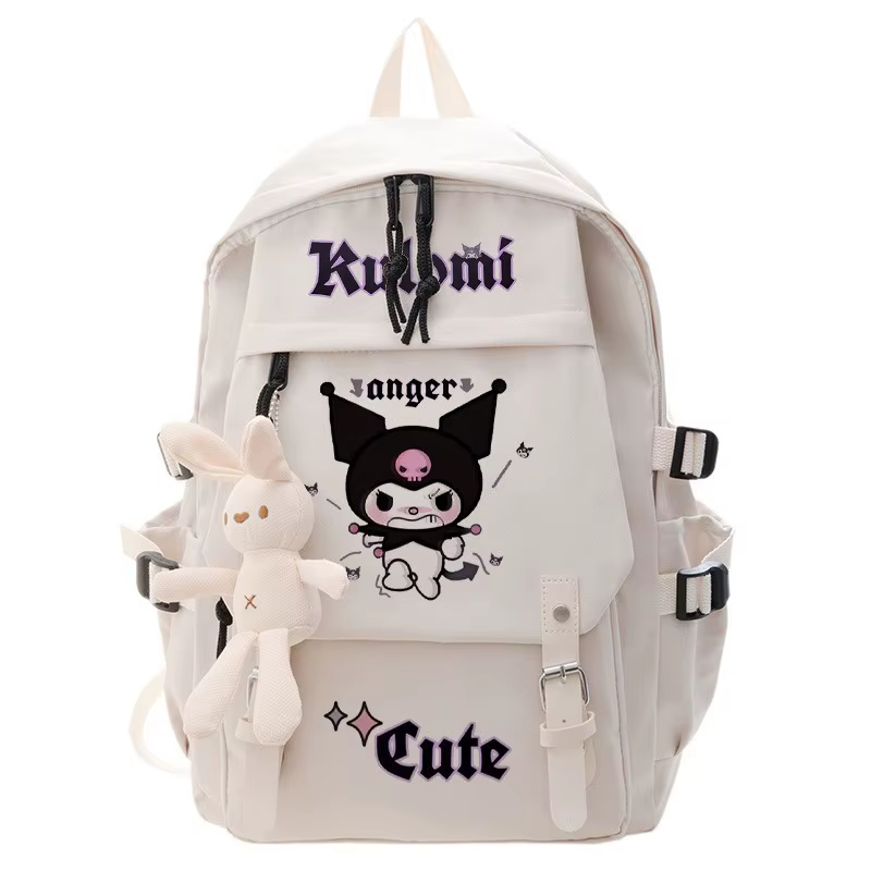 Sac à dos Kuromi Anime pour étudiants, sac d'école, sac à dos de dessin animé, sac de voyage, sac à dos d'extérieur, cadeaux pour enfants