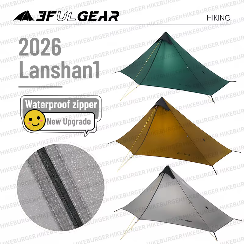 3F UL Gear Lanshan 1P tente de Camping en plein air 15D SilNylon