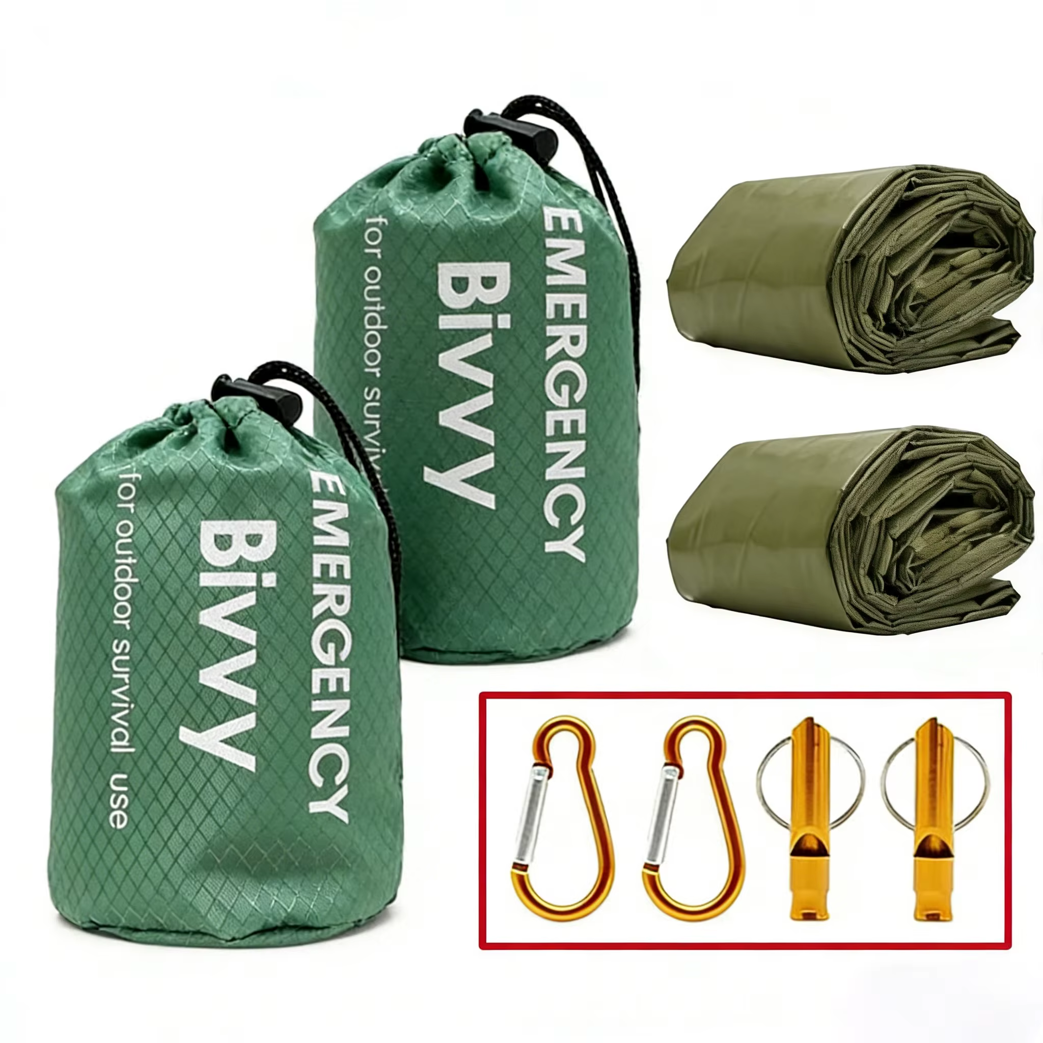 Sac de couchage de survie d'urgence portable