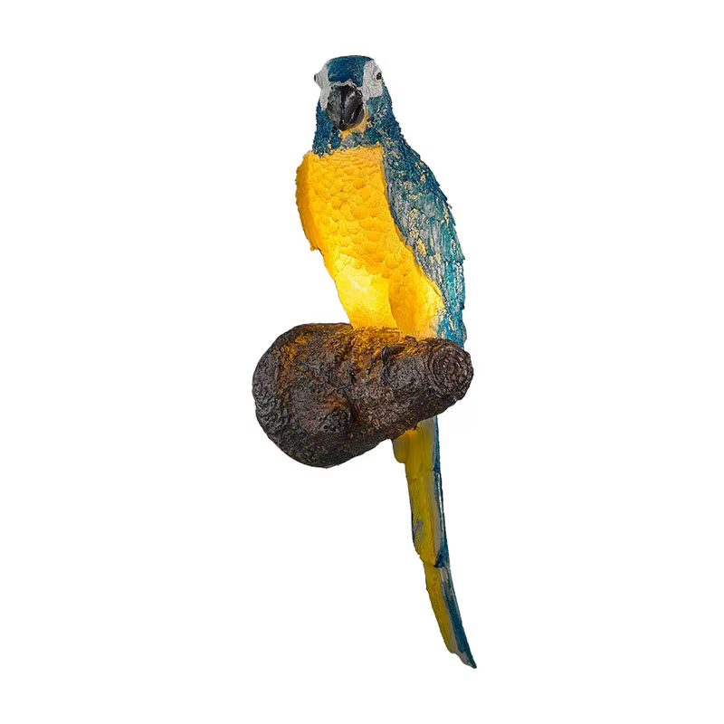 Lampes décoratives LED étanches en forme de perroquet pour aménagement paysager, idéales pour cour, jardin, pelouse – Éclairage extérieur décoratif en résine