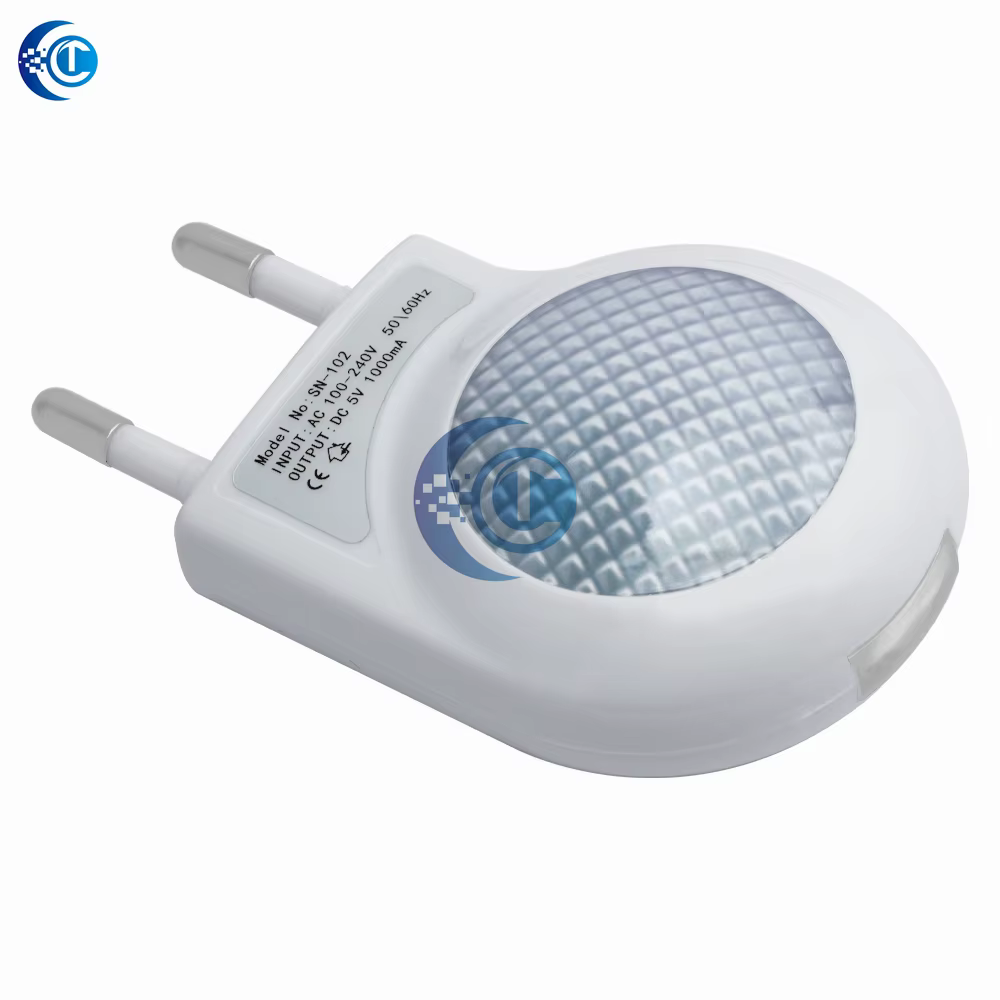 Mini Led escargot veilleuse automatique lampe de nuit intégré capteur de lumière contrôle lumière applique murale pour bébé enfants chambre prise ue