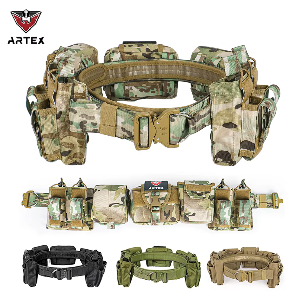 DulWaist-Ceinture utilitaire de combat de chasse en poly airsoft, ensembles de sacs, pocommuniste d'accessoires, devoir, environnement