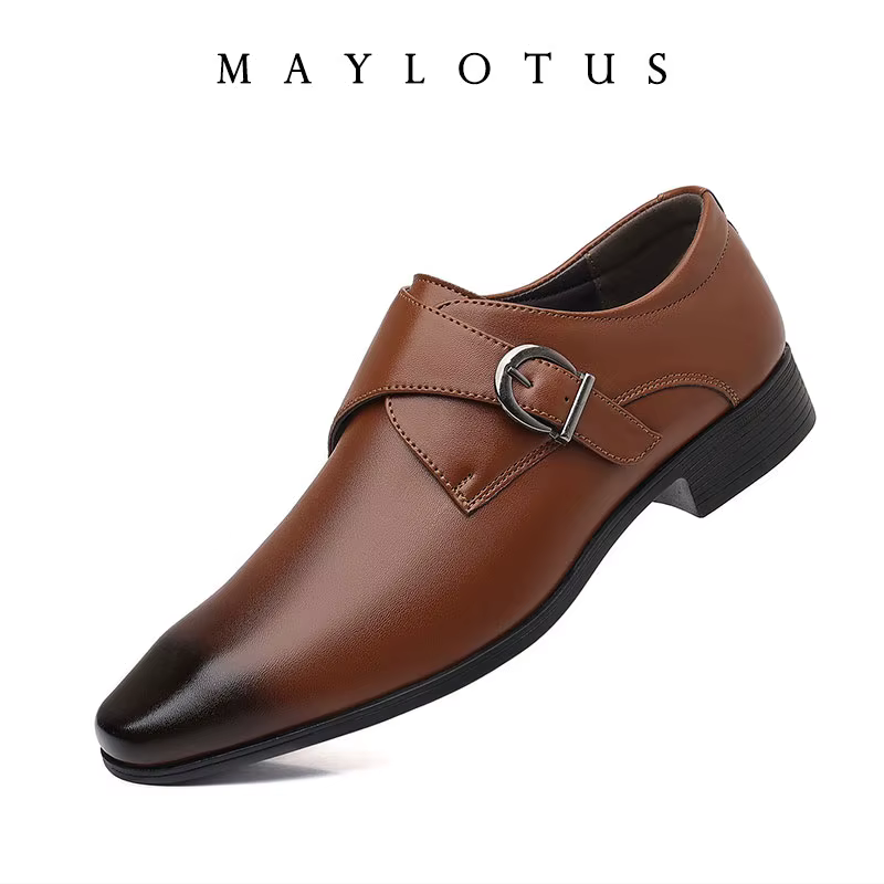 Chaussures de moine de styliste pour hommes
