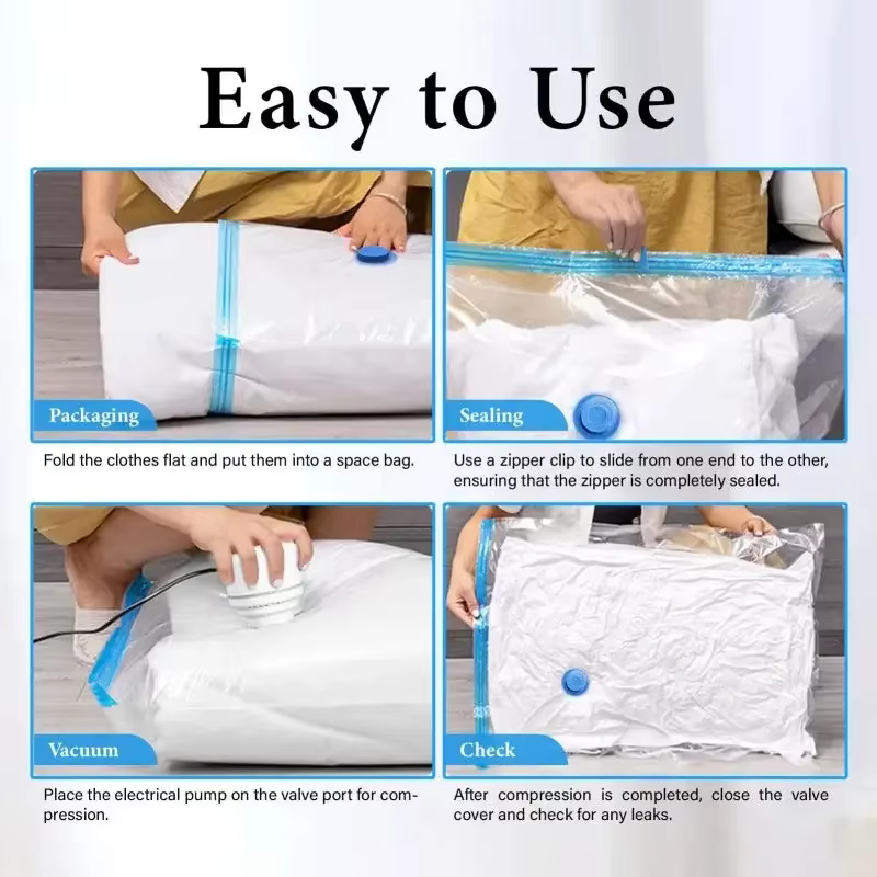 Sacs de rangement sous vide 5 pièces ou 1 pompe