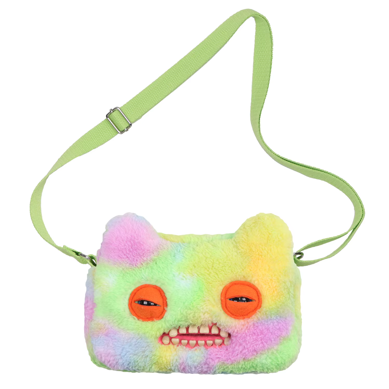 Sac bandoulière en peluche Fugglers Ugly Teeth Monster, petit sac mignon Fuggs, sac de rangement à bandoulière, pochette pour téléphone, appareil photo