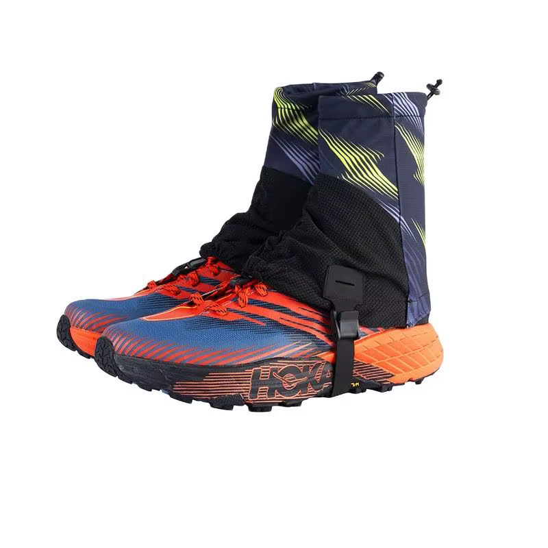 F1001 Sports de plein air unisexe haute course Trail guêtres protection anti-sable couvre-chaussures pour Triathlon Marathon randonnée réfléchissant