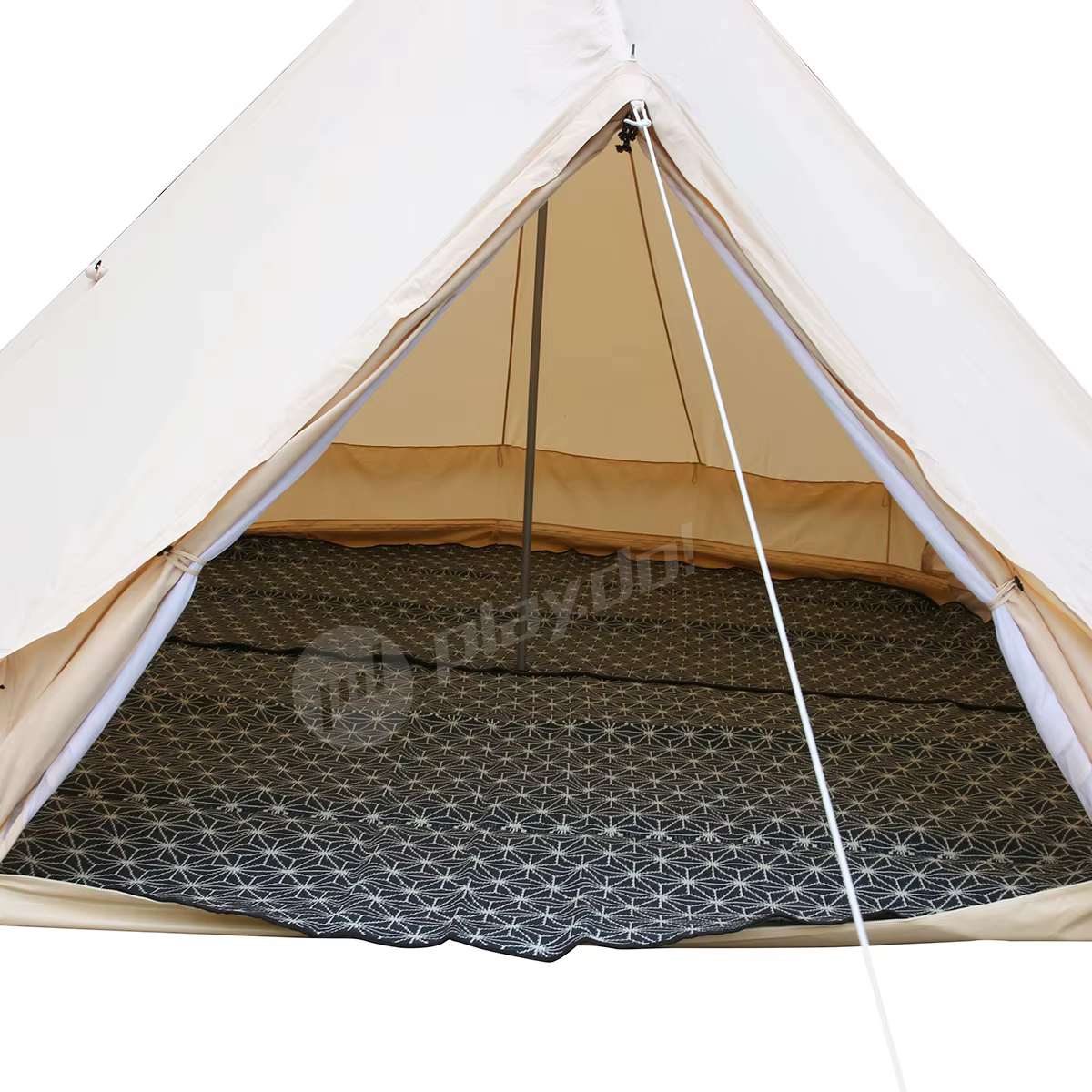 Tapis de sol de luxe en toile de coton imperméable de 5 m pour tente cloche – Offre spéciale pour le glamping