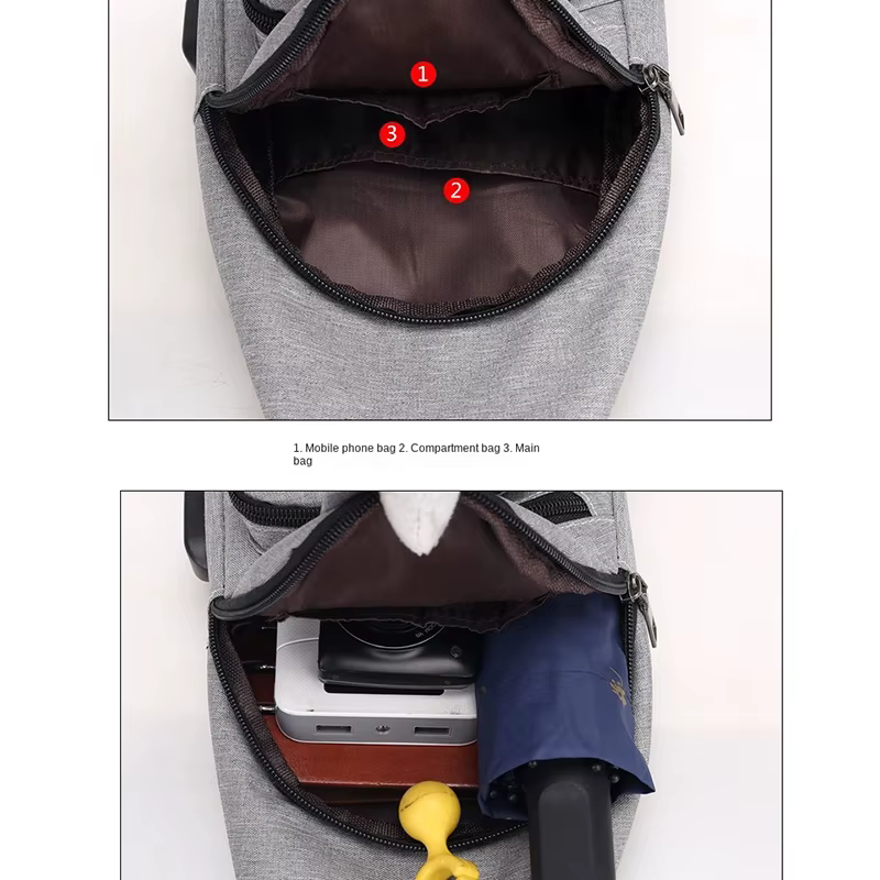 Mode décontracté sac à bandoulière petit sac à bandoulière pour hommes hommes diagonale sac à dos messager téléphone sac garçon Fanny poitrine Pack nouveau