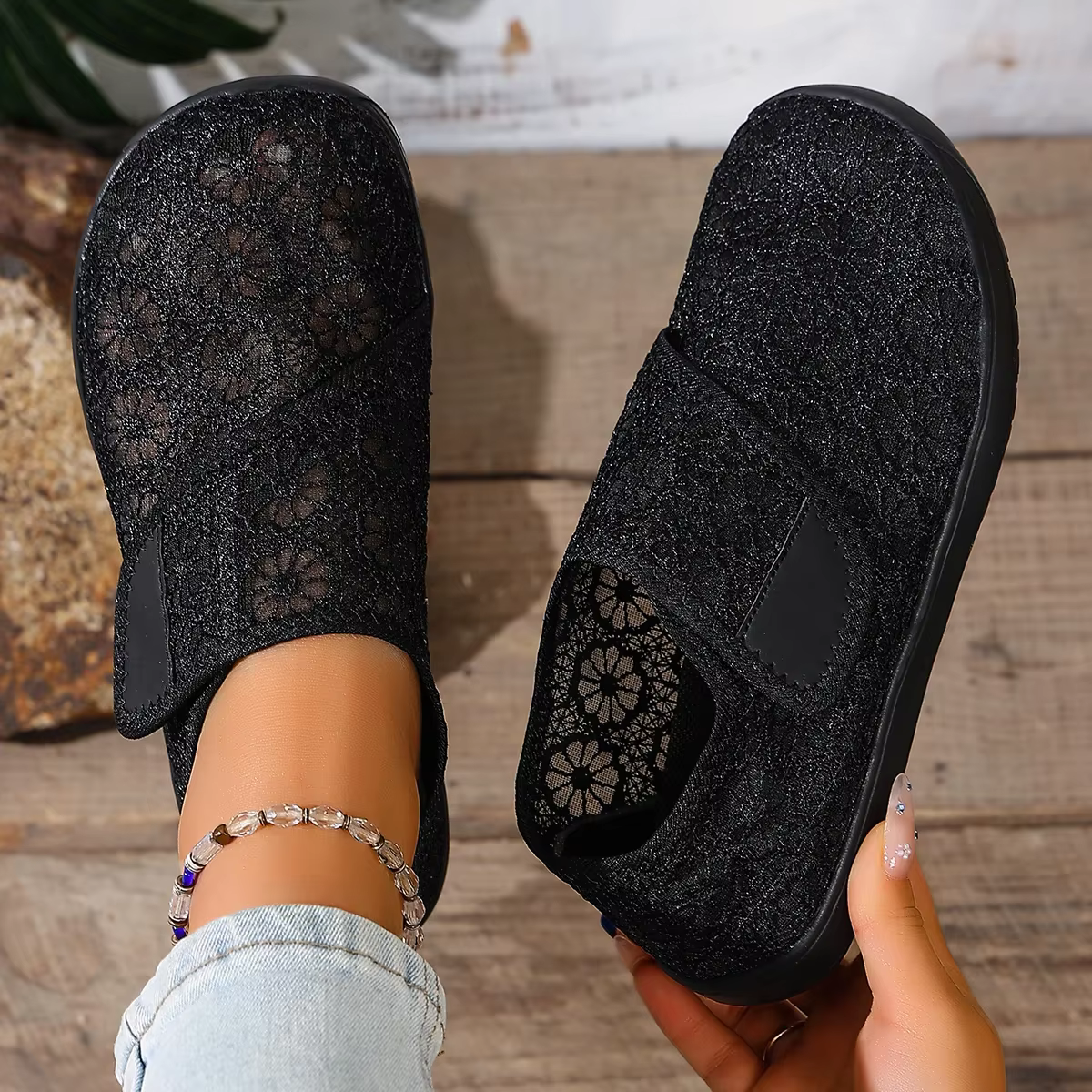 Chaussures de marche décontractées orthopédiques pour femmes, pour pieds larges et enflés, avec ajustement pour l'éversion du pouce, souples, confortables et légères