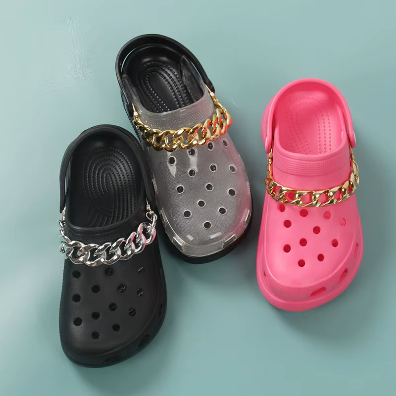 Breloques de chaussures en dentelle de chaîne pour enfants