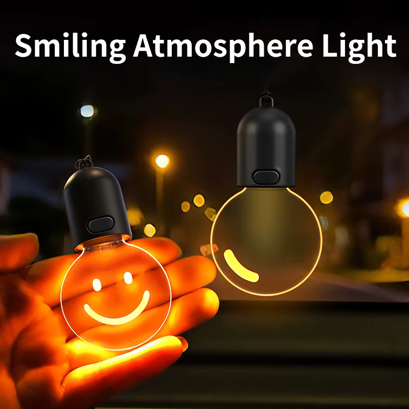 Ampoule lumineuse pour voiture, lumière d'ambiance intérieure à détection automatique, décoration de rétroviseur, éclairage respirant