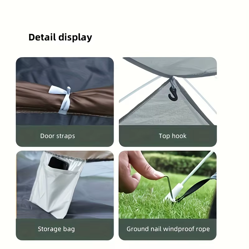 Tente pliante portable pour camping en plein air