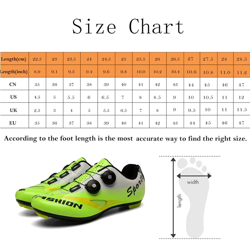 Chaussures de vélo de route pour hommes et femmes