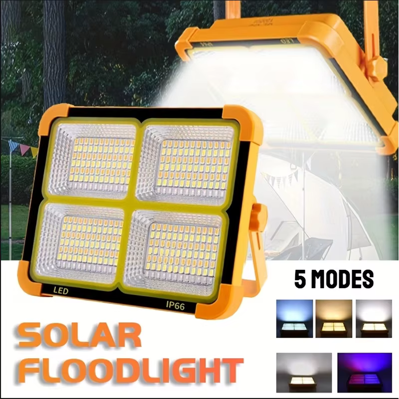 Lampe de camping solaire portable avec support