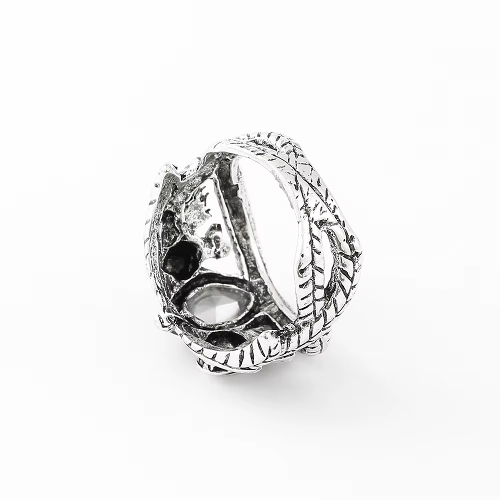 Bague de seigneur de Barahir, Aragorn, Gondor, bagues en cristal vert, créativité cosplay, bijoux de personnalité, cadeaux pour hommes
