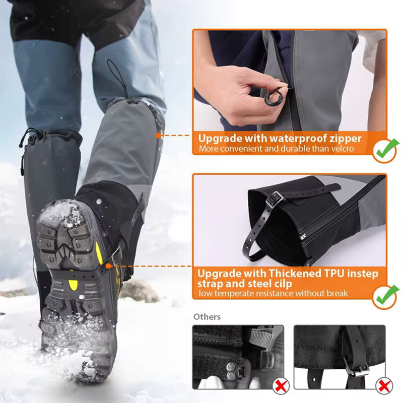 1 paire Legging guêtre voyage extérieur jambières randonnée ski imperméable hiver couvre-chaussures botte touristique pied Protection garde