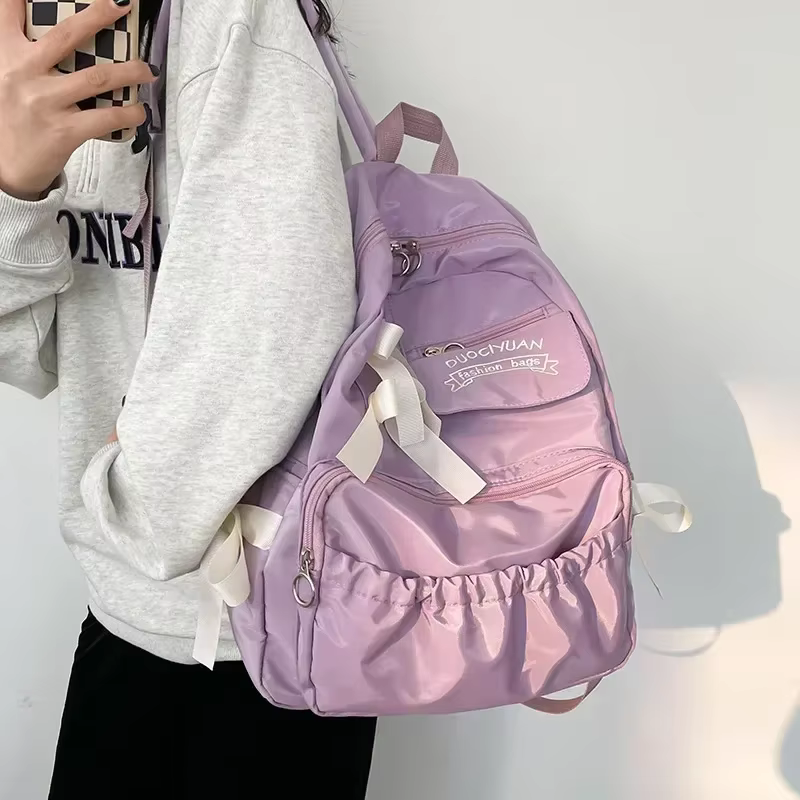 2025 mode sac à dos toile femmes sac à dos antivol sacs à bandoulière nouveau sac d'école pour adolescente filles école sac à dos femme