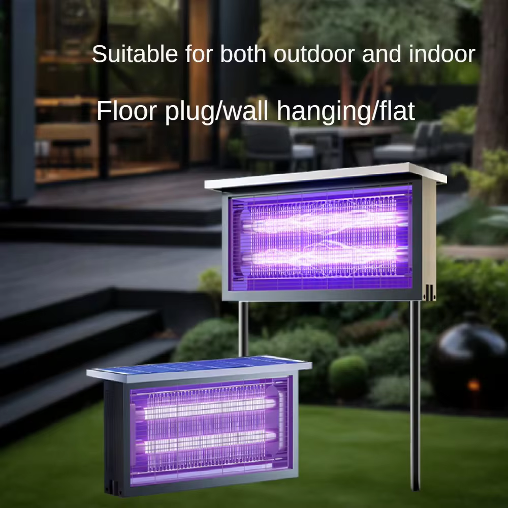 JOYINLED lampe solaire anti-moustique IP65 lumière extérieure étanche avec Attraction UV
