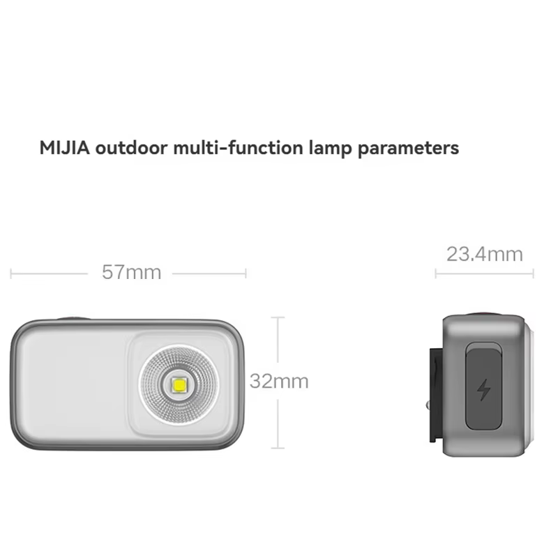 Xiaomi Mijia lumière multifonctionnelle extérieure 600lm phare chapeau pince lampe vélo Camping