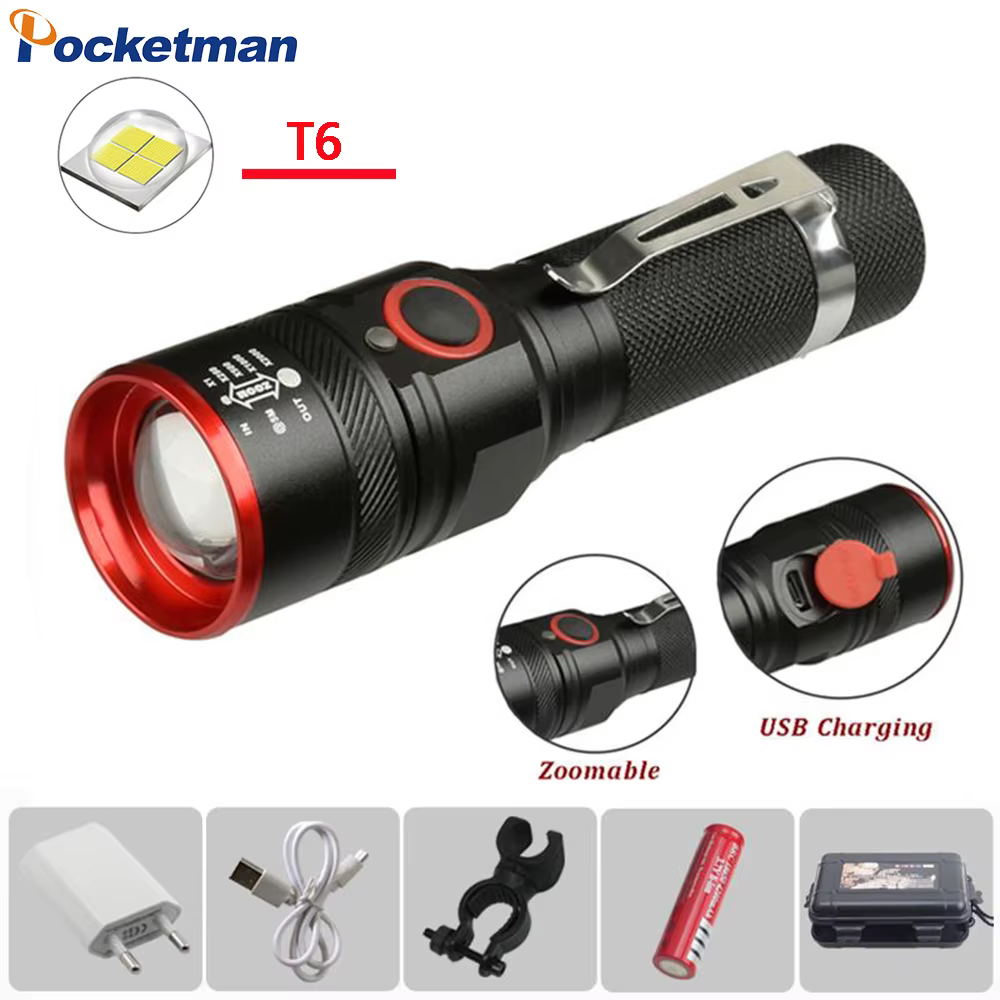Lampe de poche LED aste en alliage