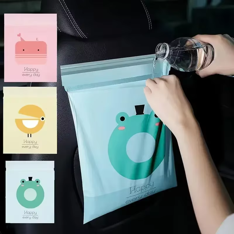Sacs poubelles jetables pour voiture, 15 pièces, imperméables, adhésifs, pour toutes les surfaces intérieures de votre véhicule, accessoires de voiture