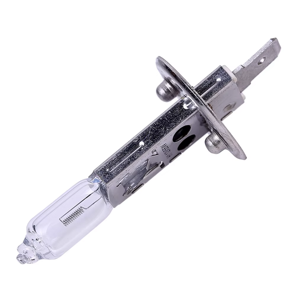 10 ampoules halogènes H1 jaunes 12V 55W 4500K en verre transparent pour phares de voiture