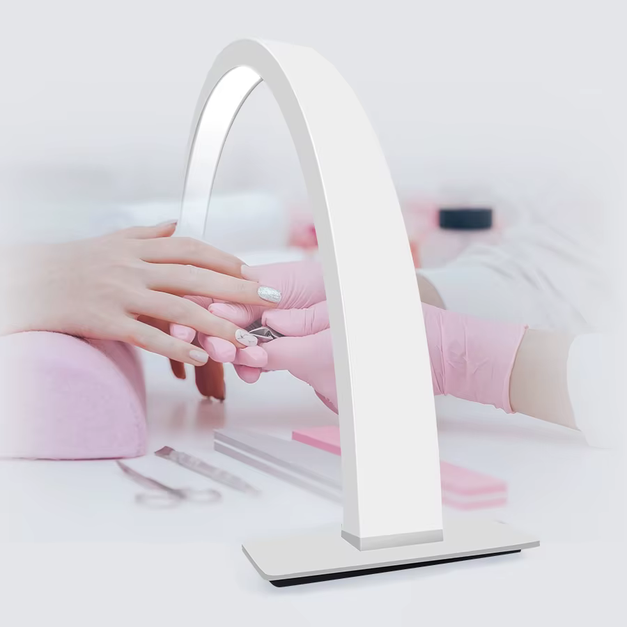 29,53 pouces LED Dimmable demi-lune lumière 39W 2700 K-6500 K demi-lune lampe de Table 3 Modes d'éclairage pour les cils et les tatoueurs