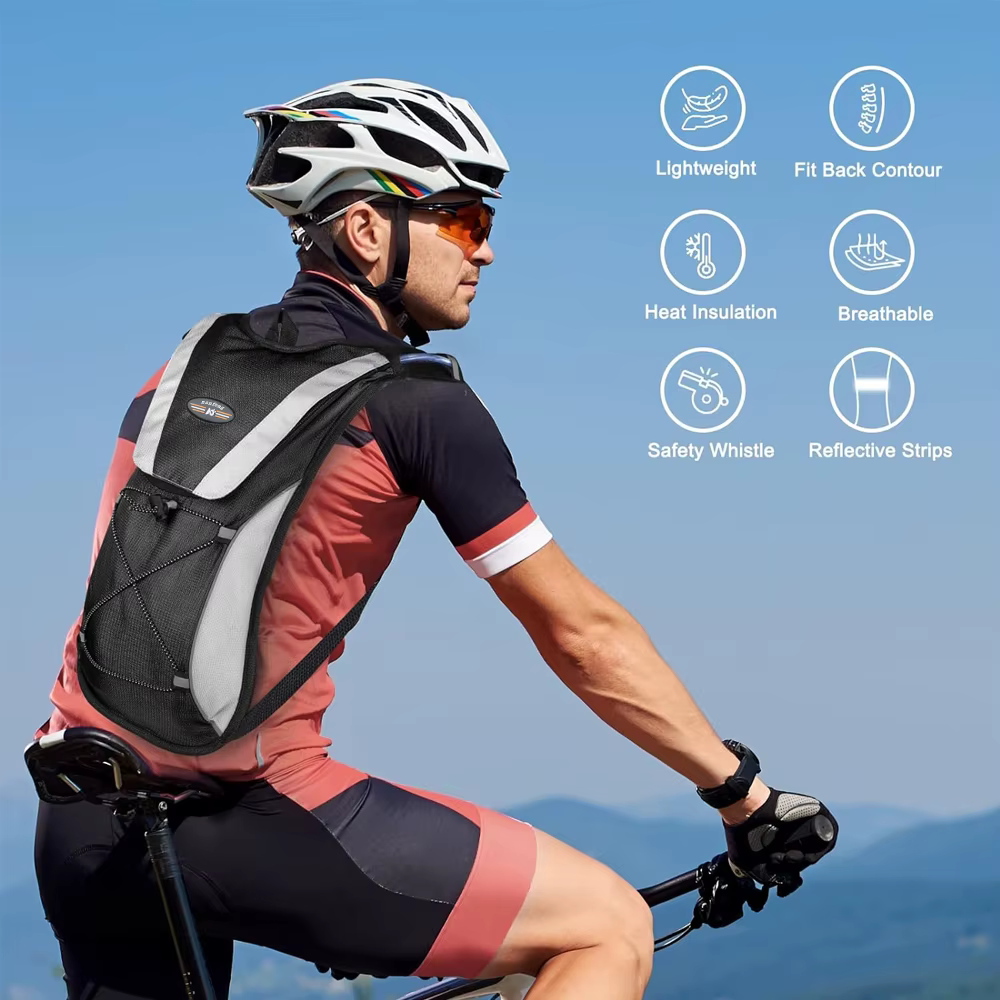 1 pièces sac d'hydratation léger isolation eau sac à dos sac à dos vessie sac cyclisme vélo vélo/randonnée escalade pochette