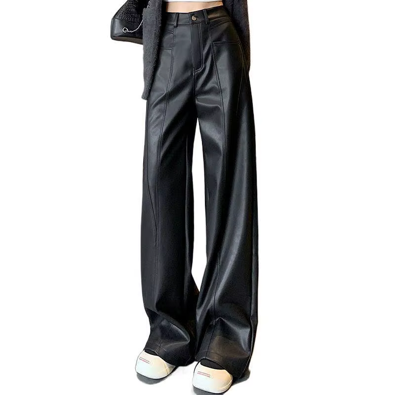Pantalon en cuir marron pour enfants